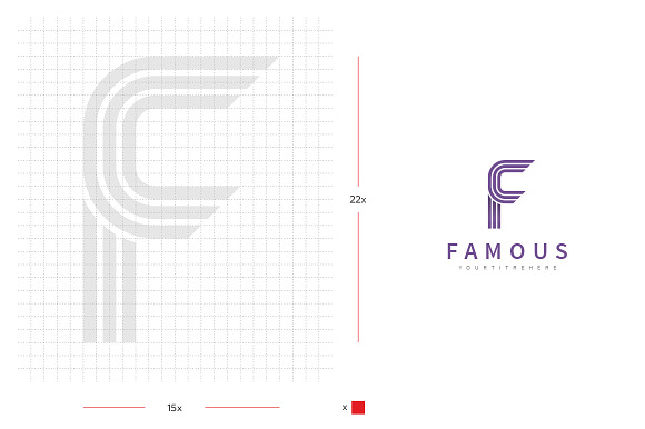 "F" Letter Logo Template in Logo Templates - product preview 1