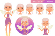 Fairy Girl Set - 7 Vector Elements