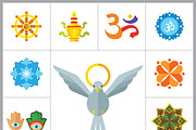 Religion Flat Icons Set