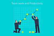 Teamwork and productivity concept