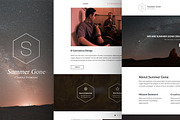 Summer Gone - One Page PSD Template