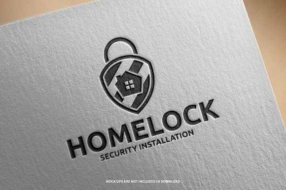Home Lock Logo Template in Logo Templates - product preview 5