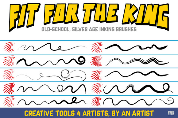 Brushes of The Silver Age in Photoshop Brushes - product preview 1
