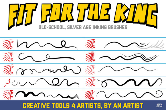 Brushes of The Silver Age in Photoshop Brushes - product preview 2