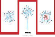 Sparklers Graphic Vector