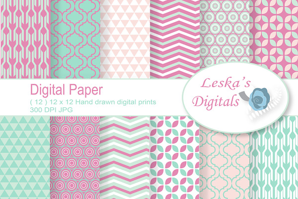 Digital Paper - Geometric Designs