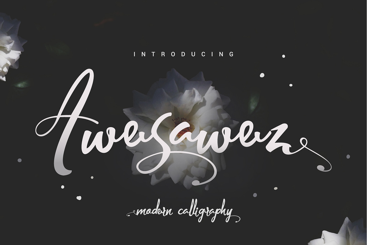 Awesawez in Script Fonts - product preview 8