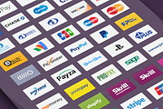 PAYMENT / CREDIT CARD VECTOR ICONS 
