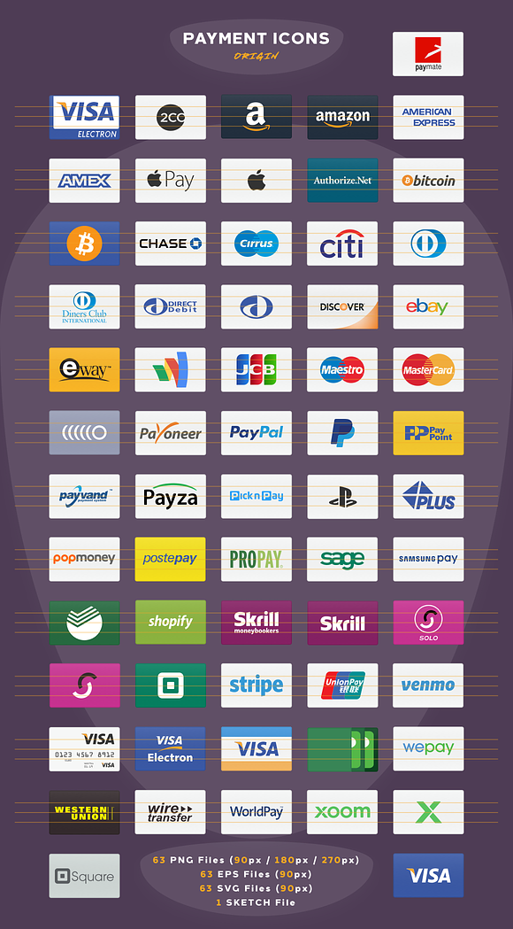 PAYMENT / CREDIT CARD VECTOR ICONS  in Credit Card Icons - product preview 1