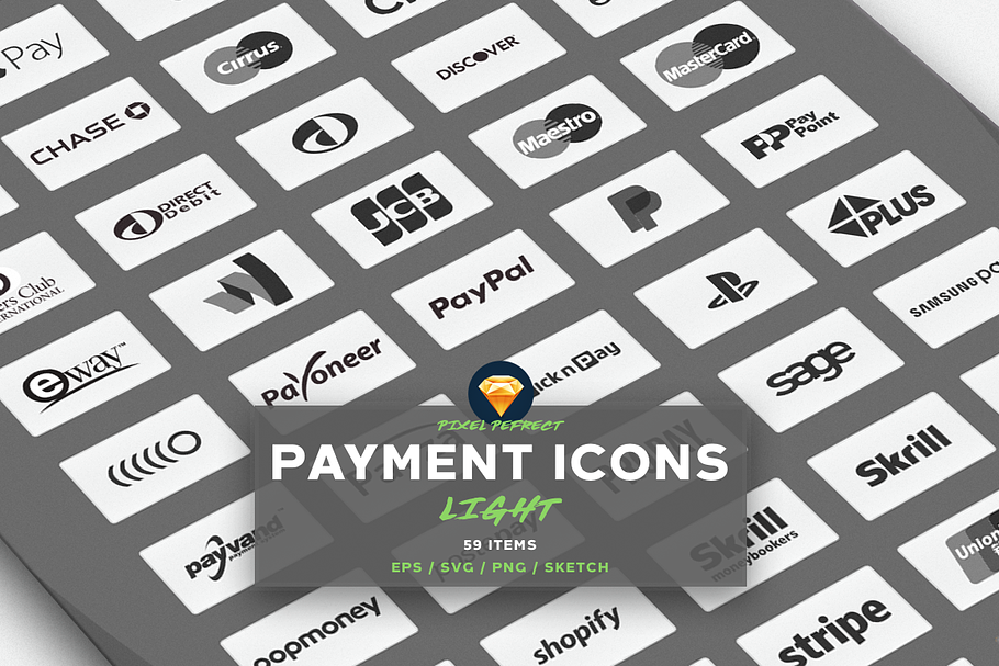 PAYMENT / CREDIT CARD VECTOR ICONS L in Credit Card Icons - product preview 8