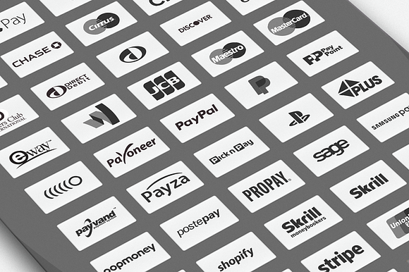 PAYMENT / CREDIT CARD VECTOR ICONS L in Credit Card Icons - product preview 1