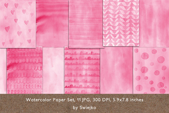 Watercolor Background in Patterns - product preview 2