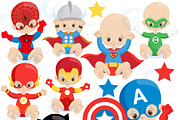 Super Hero Babies Clipart, 1337