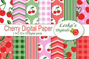 Cherries Digital Paper 