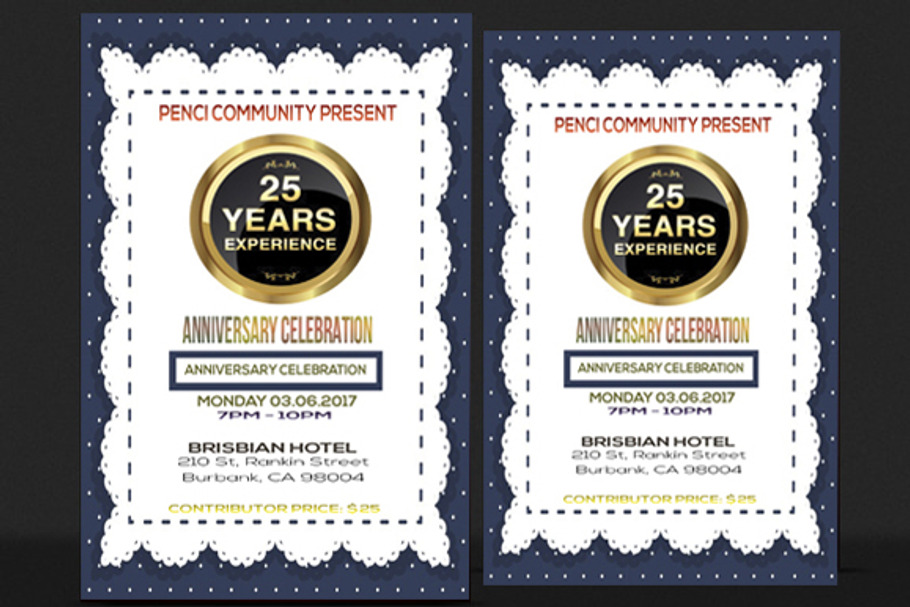Anniversary and Party Flyer