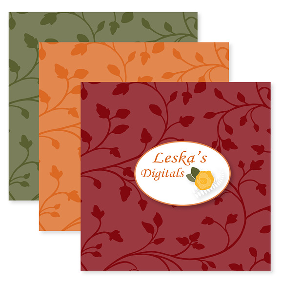 Seamless Pattern - Fall / Autumn in Patterns - product preview 1