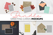 Greeting Cards Mockup BUNDLE