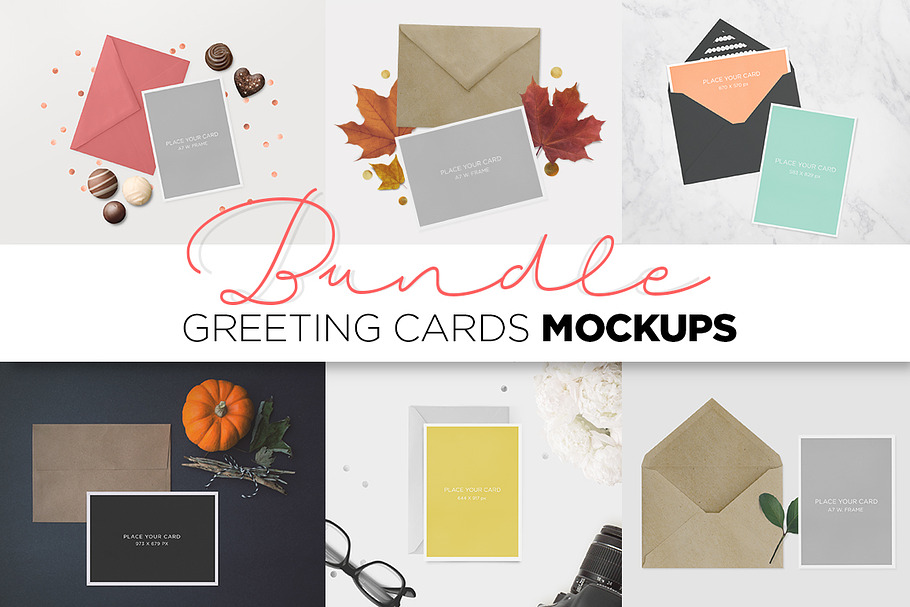 Greeting Cards Mockup BUNDLE in Print Mockups - product preview 8