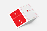 A4 A5 Bi-Fold Brochure Mock-Up 