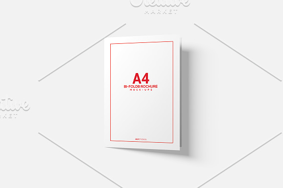 A4 A5 Bi-Fold Brochure Mock-Up  in Print Mockups - product preview 1