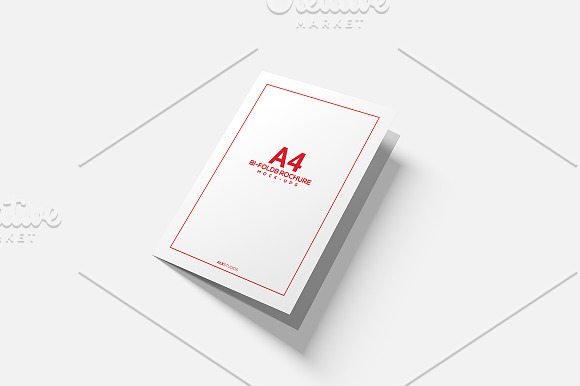 A4 A5 Bi-Fold Brochure Mock-Up  in Print Mockups - product preview 4