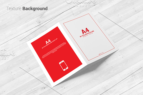 A4 A5 Bi-Fold Brochure Mock-Up  in Print Mockups - product preview 9