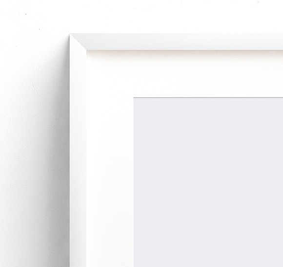 vertical & horizontal white frame in Print Mockups - product preview 4