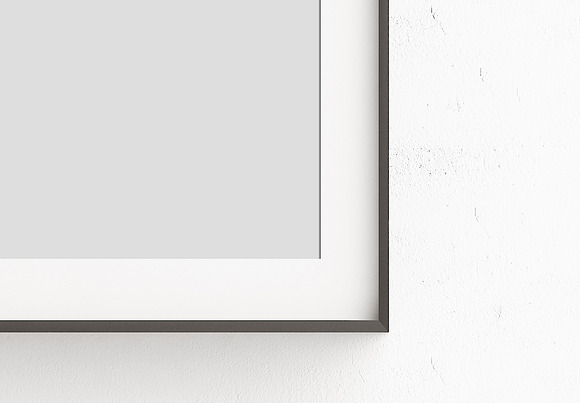 Vertical & Horizontal Black Frames in Print Mockups - product preview 4