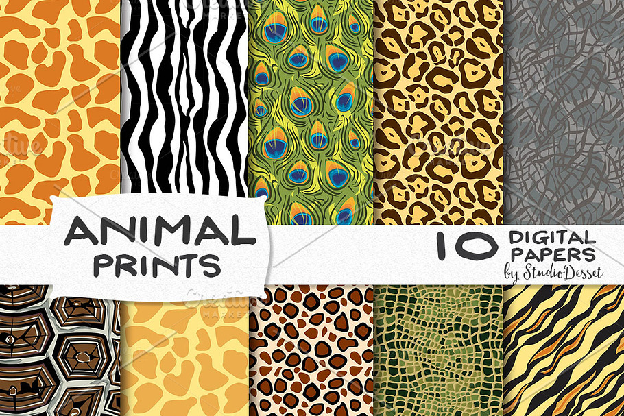 Animal Prints - digital papers in Patterns - product preview 8
