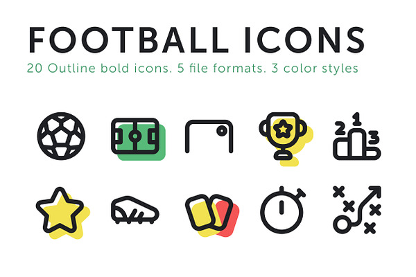 20 Football Soccer Icons