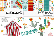 Circus - papers and illustrations