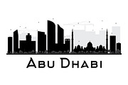 Abu Dhabi City Silhouette