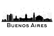 Buenos Aires Skyline Silhouette