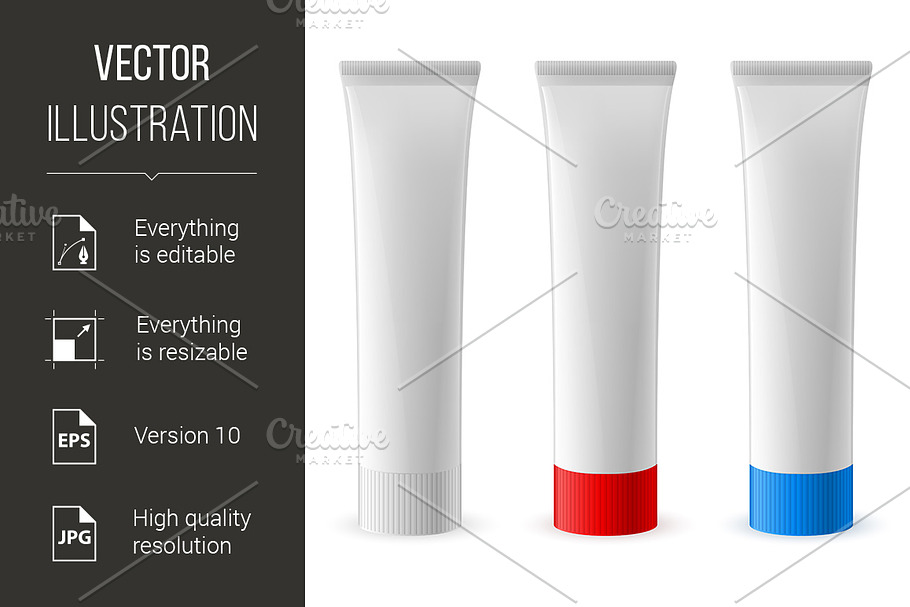 Toothpaste tube in Graphics - product preview 8
