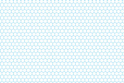 Cyan color hexagon grid on white