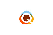 Color letter Q logo