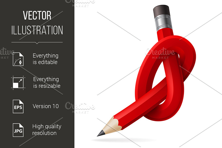 Abstract node of pencil in Graphics - product preview 8