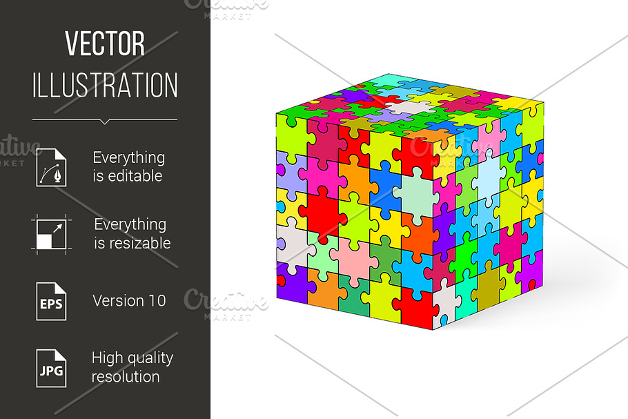 Puzzle cube. in Graphics - product preview 8