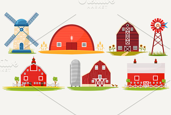 Farm Agriculture elements bundle. in Graphics - product preview 1