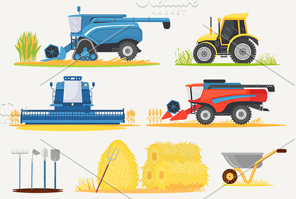 Farm Agriculture elements bundle. in Graphics - product preview 2