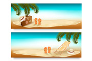 Vacation Vector Banners