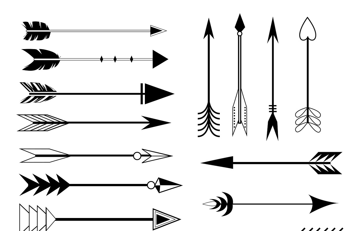 Arrow Clip art Set in Vector in Illustrations - product preview 8