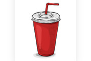 Cola cup color picture