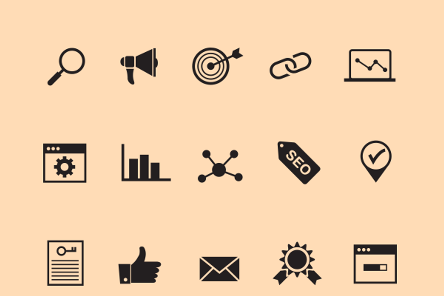 15 SEO Icons in Graphics - product preview 8