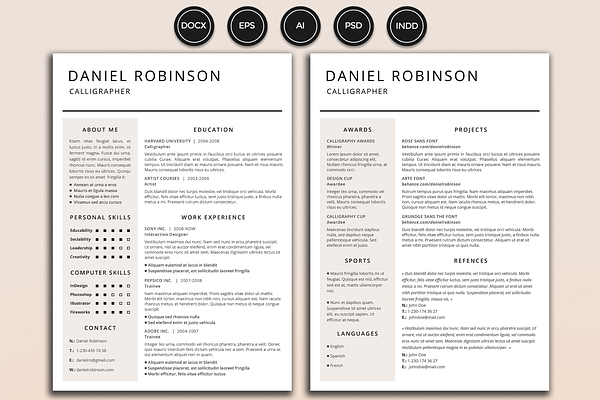 Resume/CV - Robinson