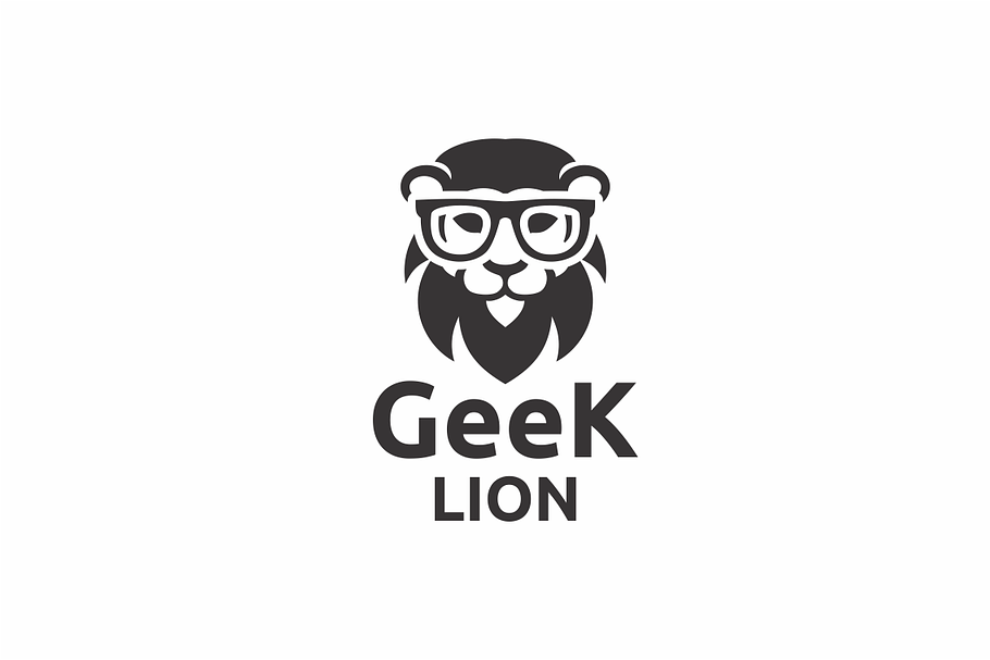 Geek Lion in Logo Templates - product preview 8