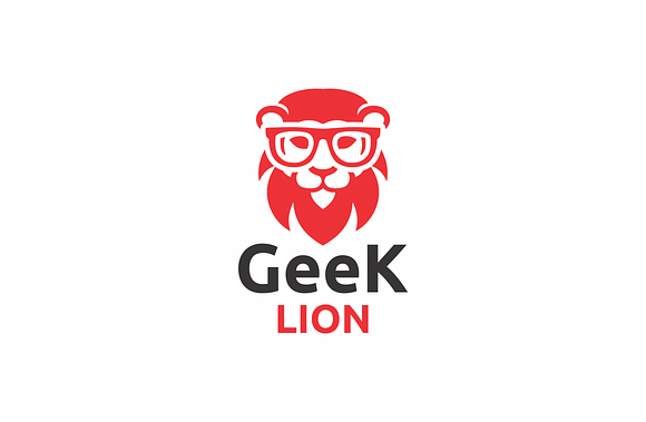 Geek Lion in Logo Templates - product preview 1