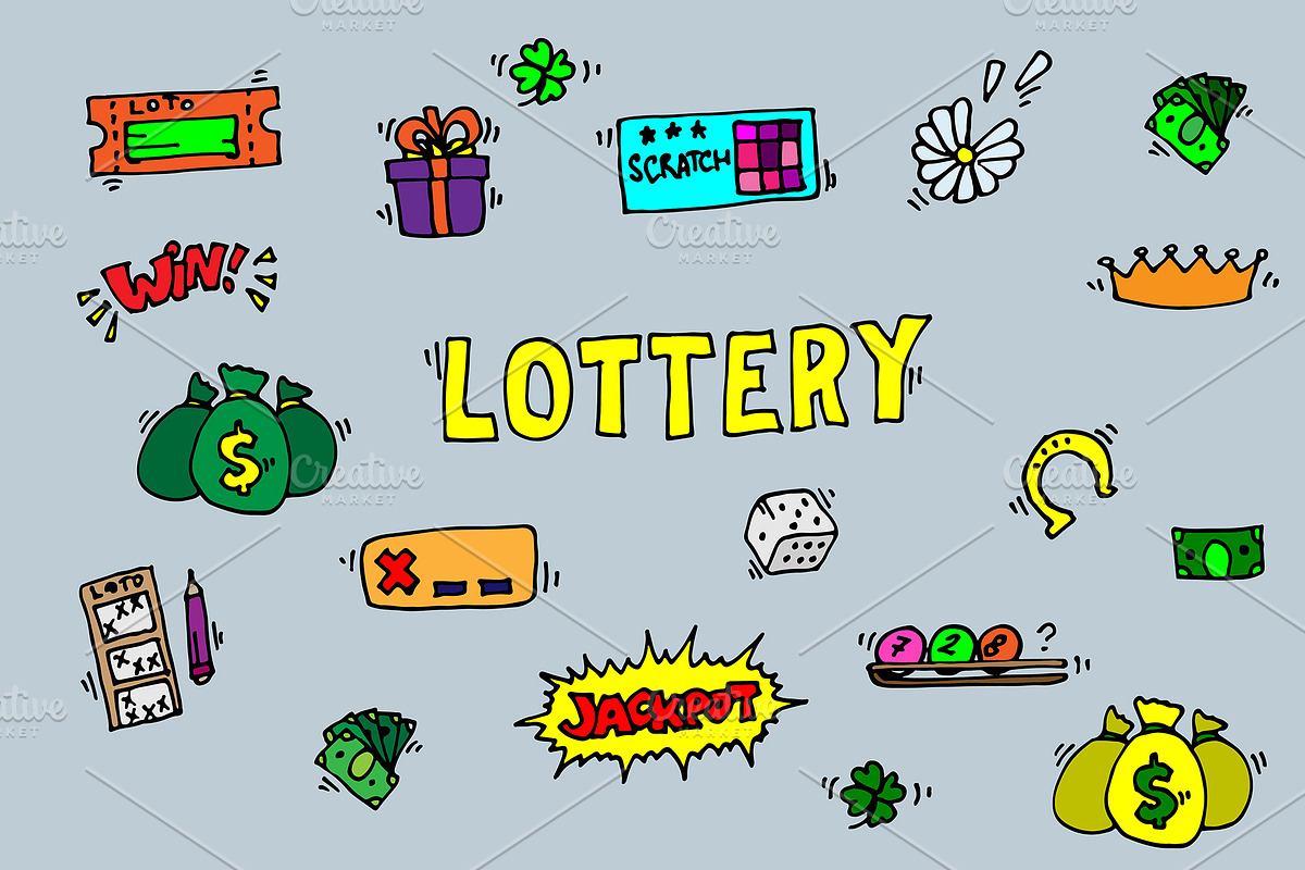 Lottery icons set in Illustrations - product preview 8