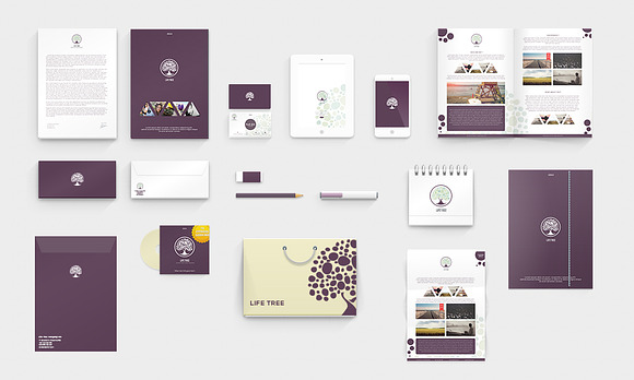 LifeTree - Brand Identity in Branding Mockups - product preview 1