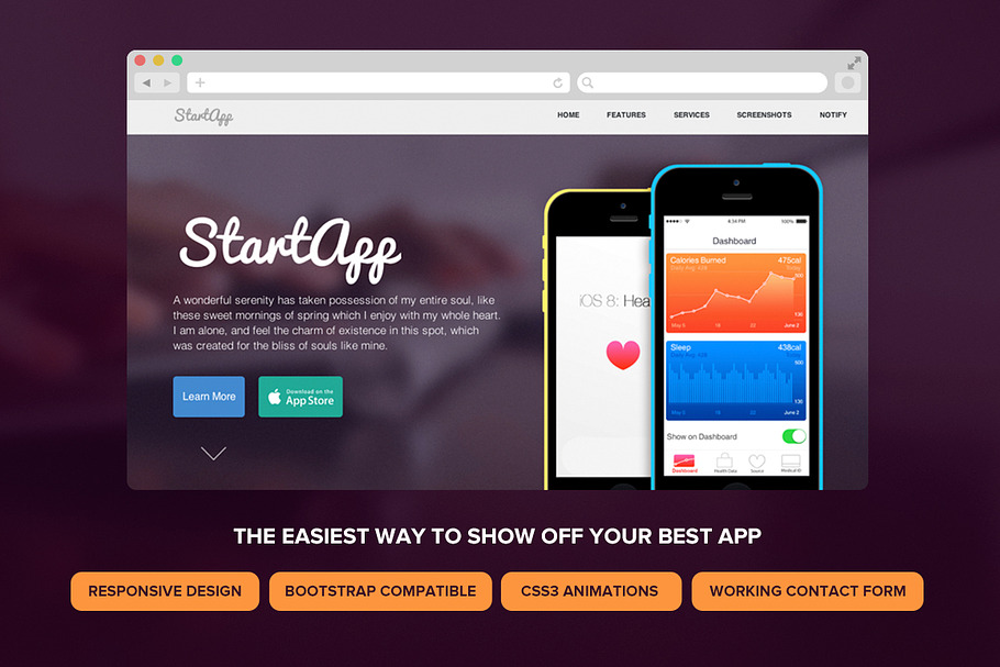 StartApp - Responsive Landing Page
